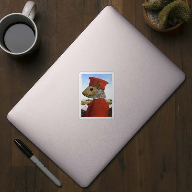 Portrait of a Squirrel as Federico da Montefeltro - Pet Gift by luigitarini